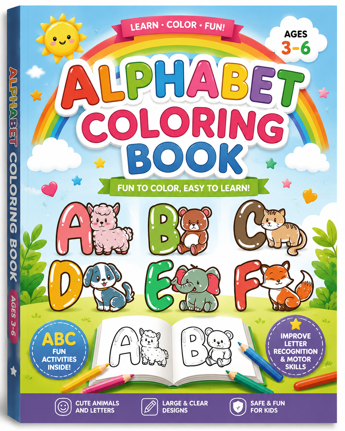 Alphabet Coloring Book by mohamed m sagal — eBook cover